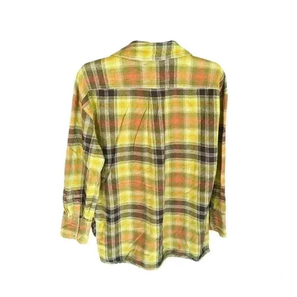 Free People We The Free Izzie Cargo Shirt Olive Combo NWOT Xs Shacket - Picture 8 of 10